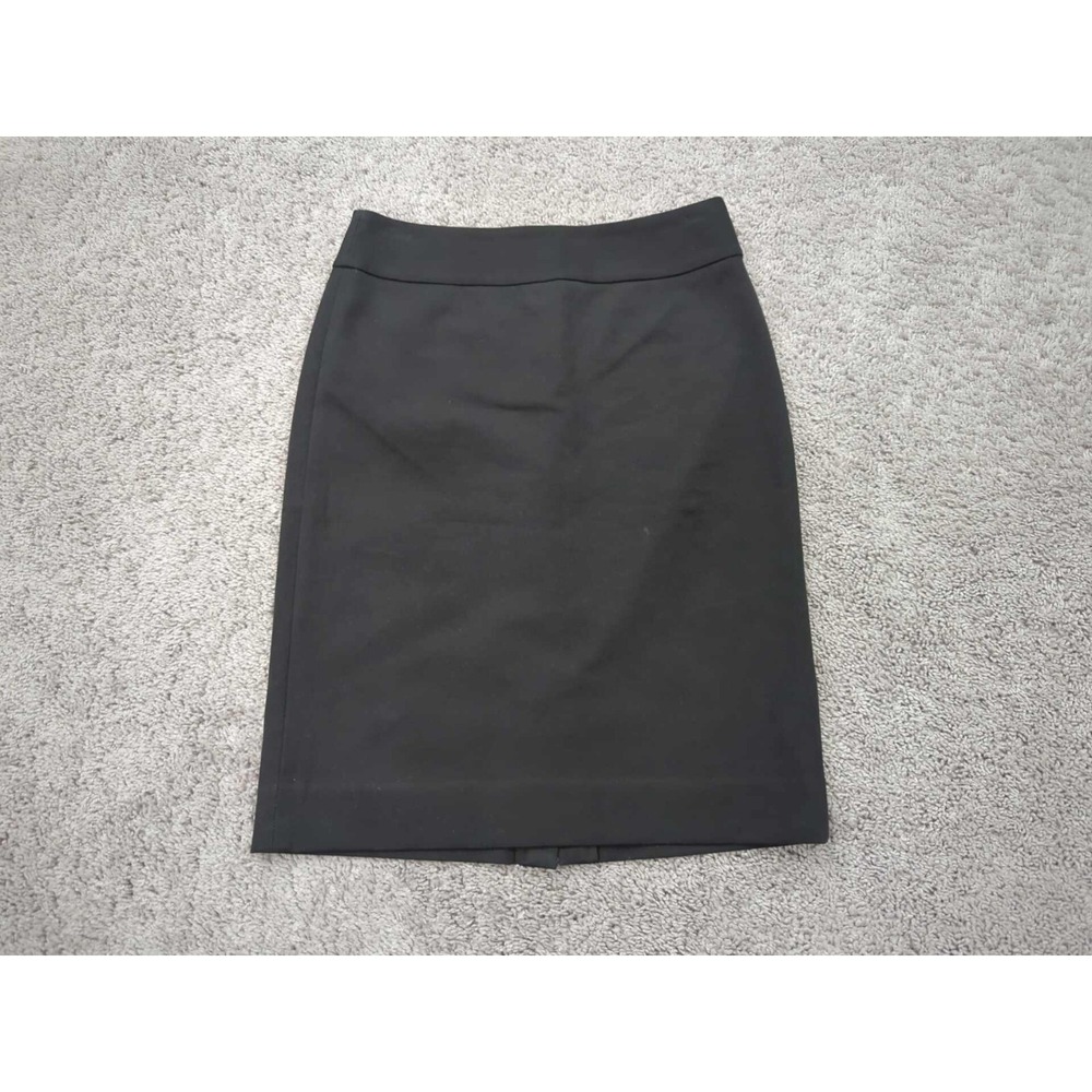 Banana Republic Pencil Skirt Womens 6 Black Stretch Lined Business‎ Smart Casual